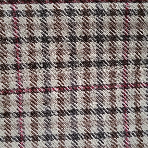 Vintage Talbots women's tweed print wool zip up blazer sz 18 - Picture 2 of 8